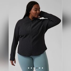 Athleta 1x Salutation Ribbed Jacket